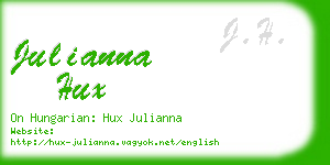julianna hux business card